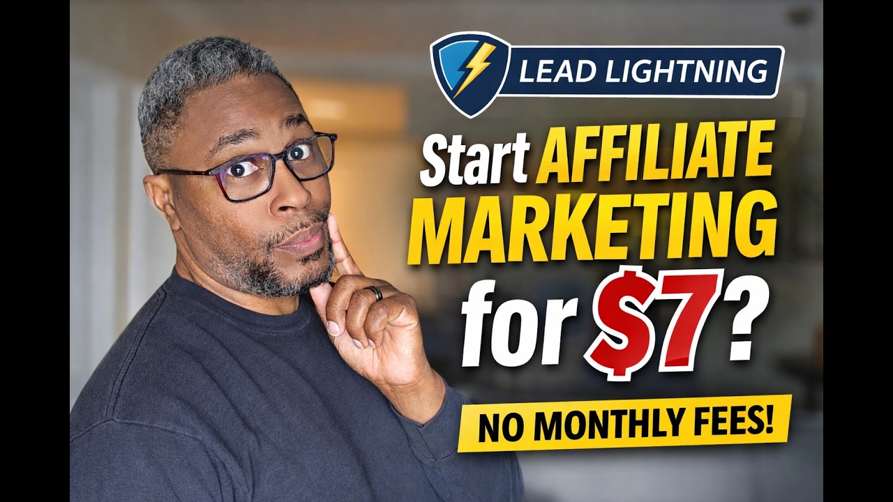 Lead Lightning Review $7 Affiliate Marketing System for Beginners No Monthly Fees