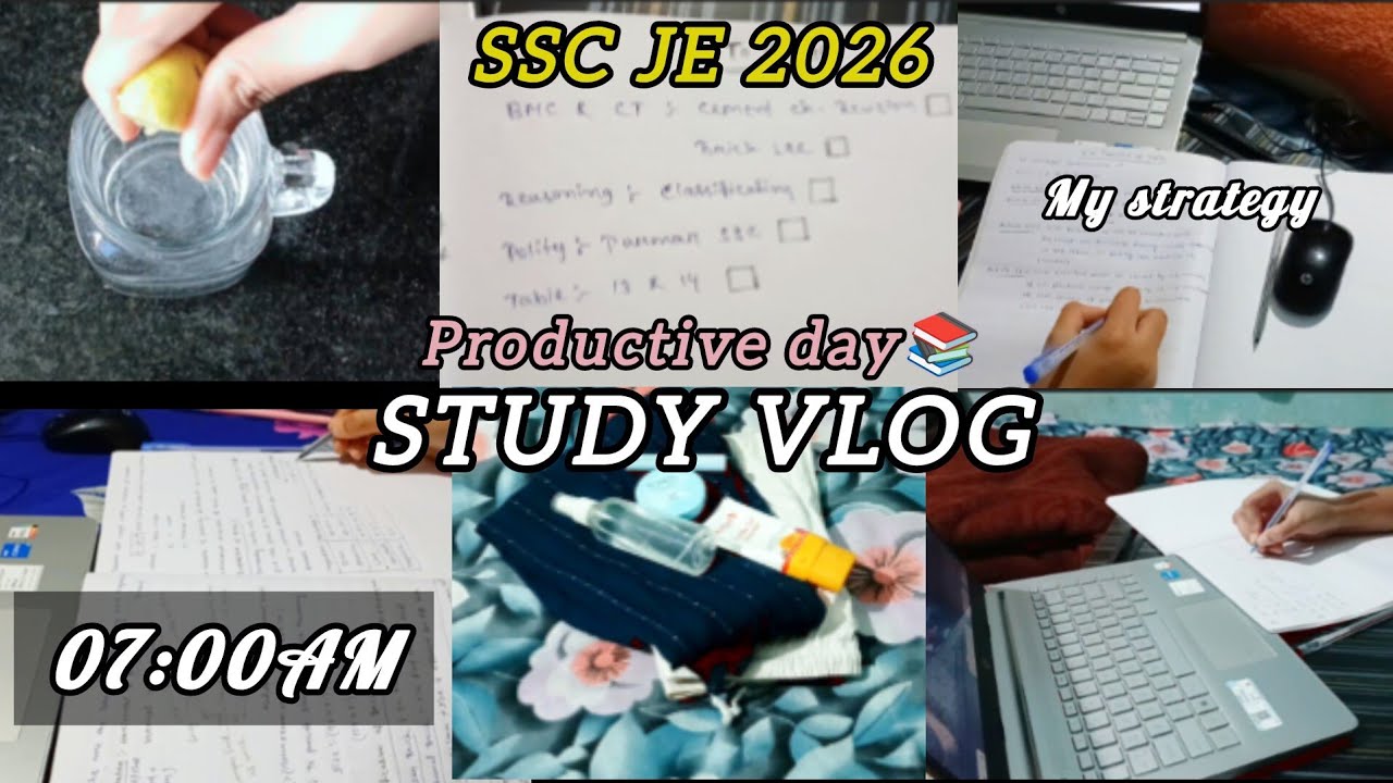 Productive day📚My strategy🎯|Life of an aspirant/Study vlog #sscjecivil