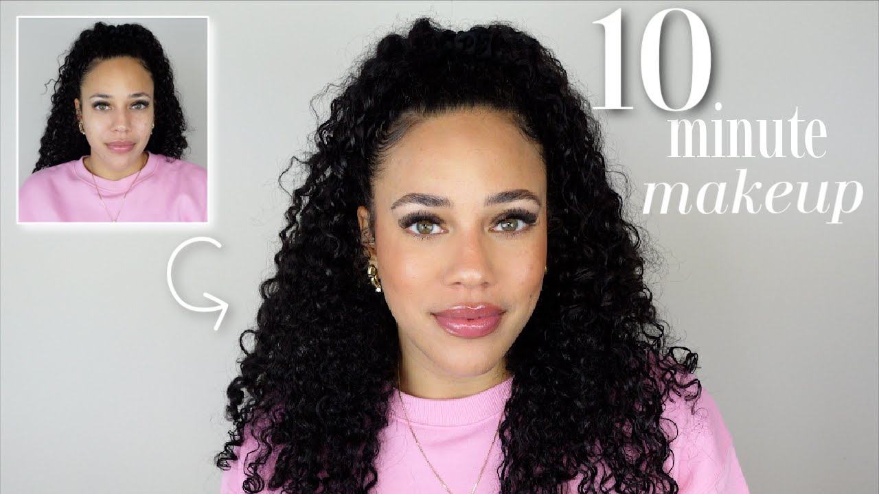 10 minute makeup routine | natural & acne/textured skin friendly