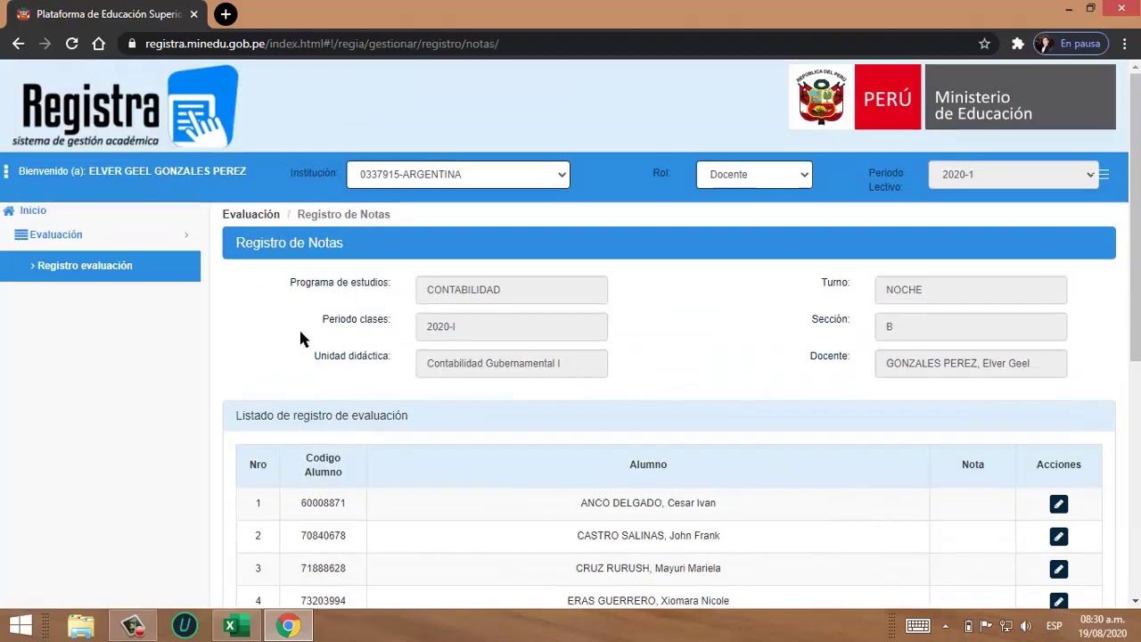 Registra tus notas fácilmente en REGISTRA del MINEDU.