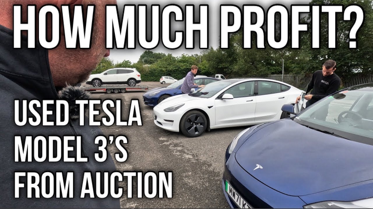 Buying and selling USED Tesla Model 3&rsquo;s from Auction - how much profit is there?