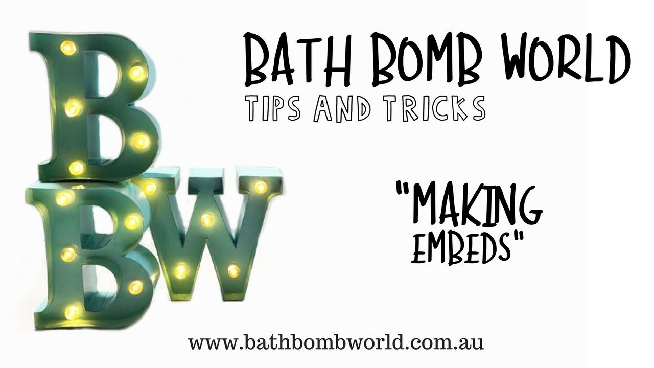 Bath Bomb World Embed Tutorial