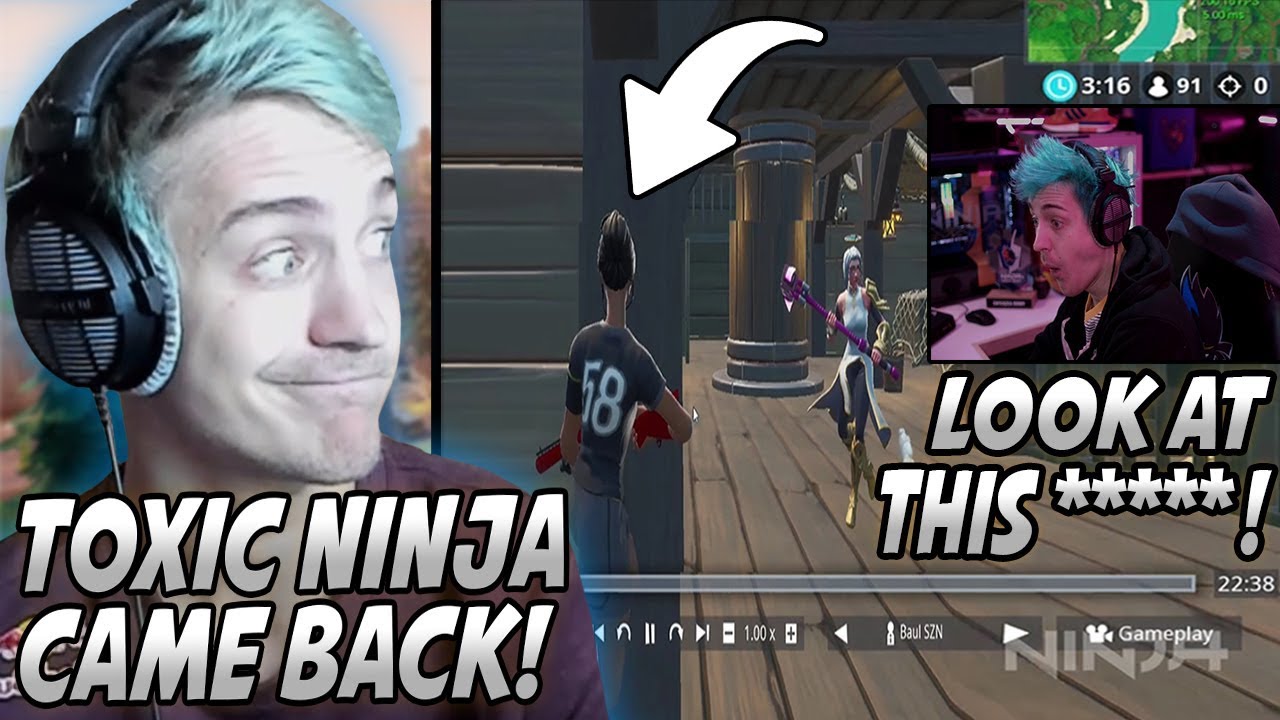 Ninja Goes Back To OLD NINJA After A 1v1 With A Player That Pushed Him OVER The EDGE!