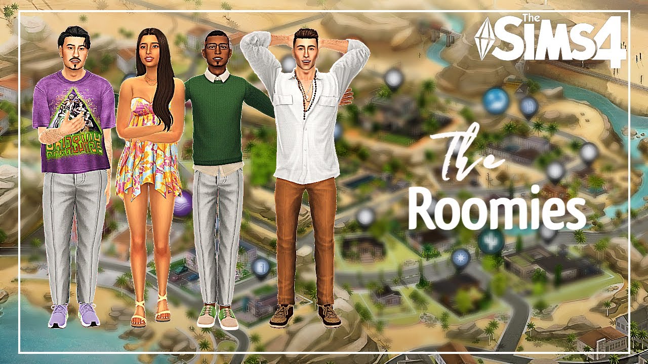 The Sims 4 | Townie Makeovers Ft. The Roomies