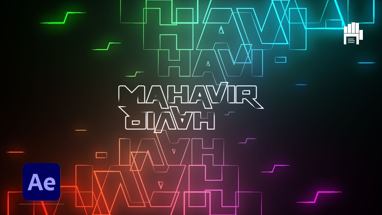 Dancing Glow Text Animation | After Effects Motion Graphics Tutorial  [ हिंदी / ENG ]