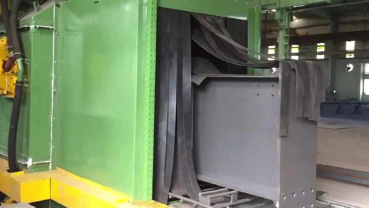 H beam shot blasting machine
