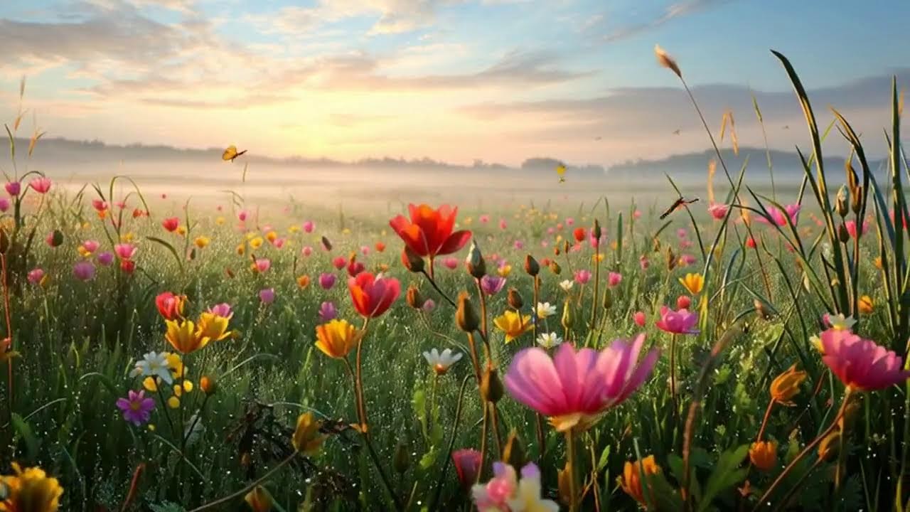Sweet Jazz Music ~ Spring Coffee Shop Ambience for Work, Studying 🌸 Relaxing Jazz Instrumental Music