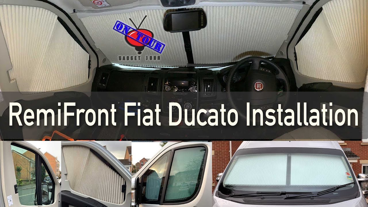Remis Cab Blinds Installation on Fiat Ducato - Campervan Changes Ep3