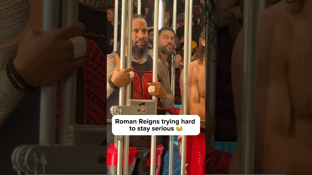 Roman Reigns Almost Breaks Character 😂