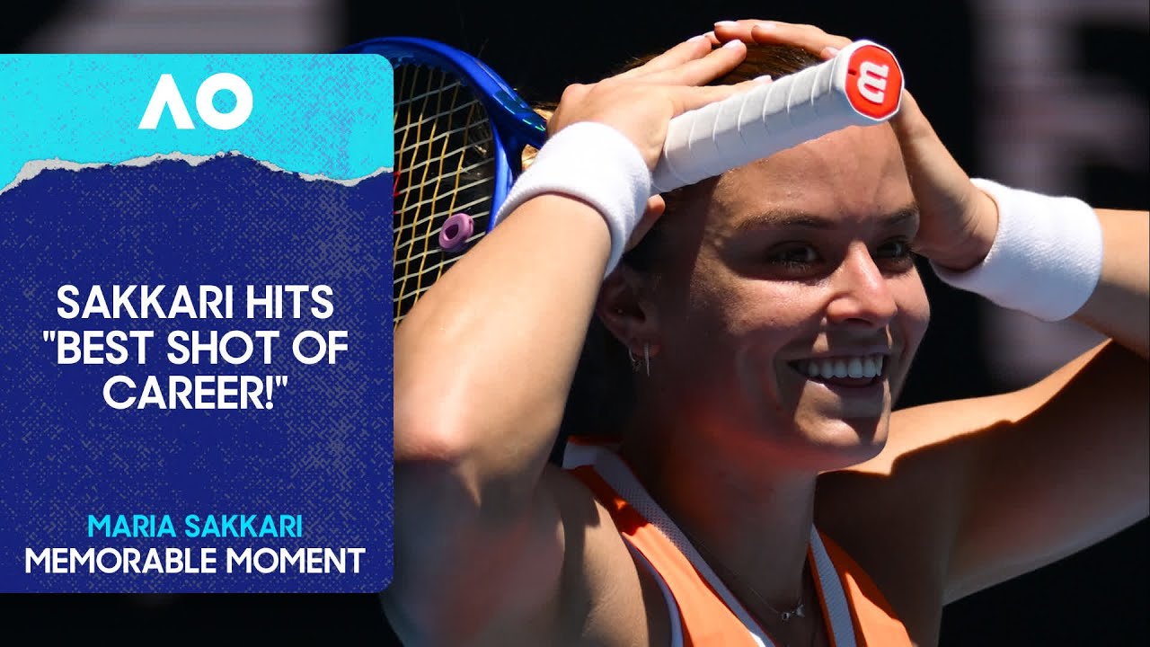 Maria Sakkari Hits "Best shot of career" | Australian Open 2026
