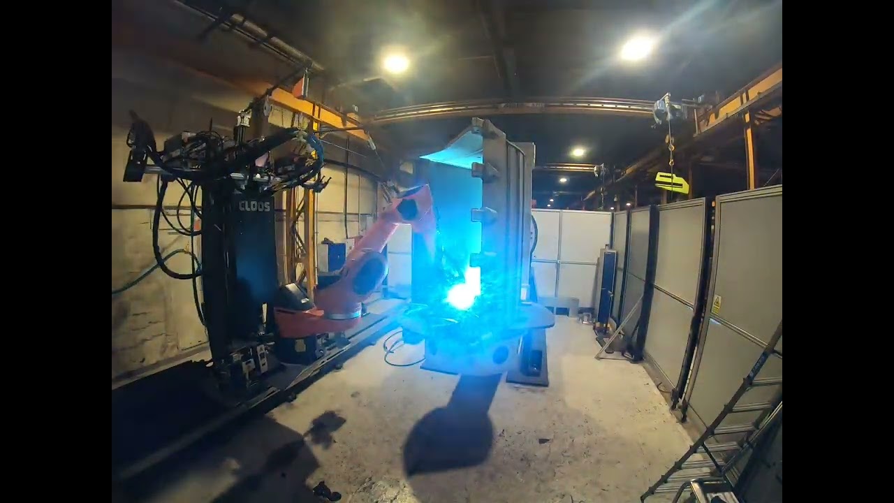 Watch Our Newest Robot in Action on This Almost 100% Welded Bucket