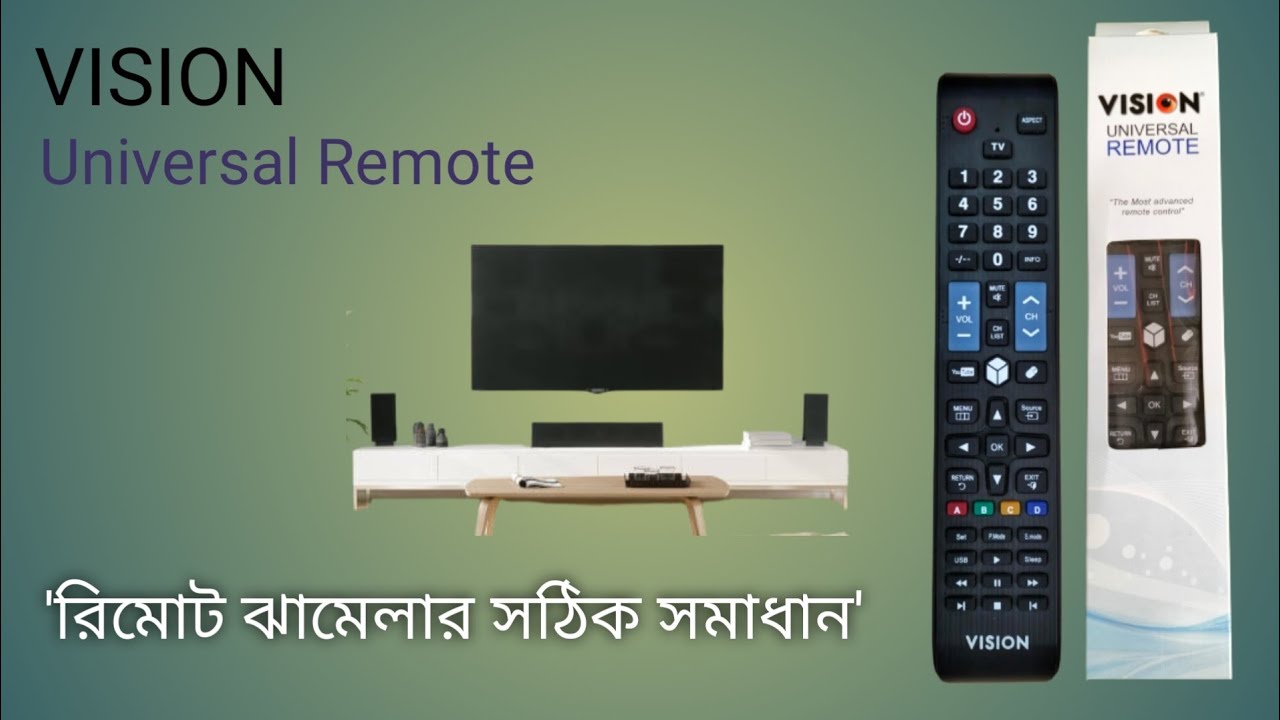 How to connect VISION Universal Remote with LED TV.