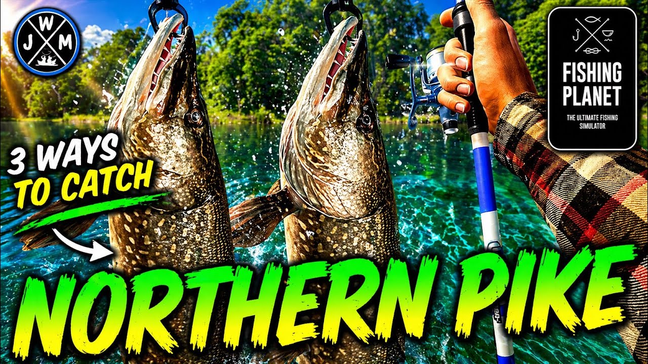 3 способа поймать северную щуку на озере Сент-Круа — Fishing Planet 2023