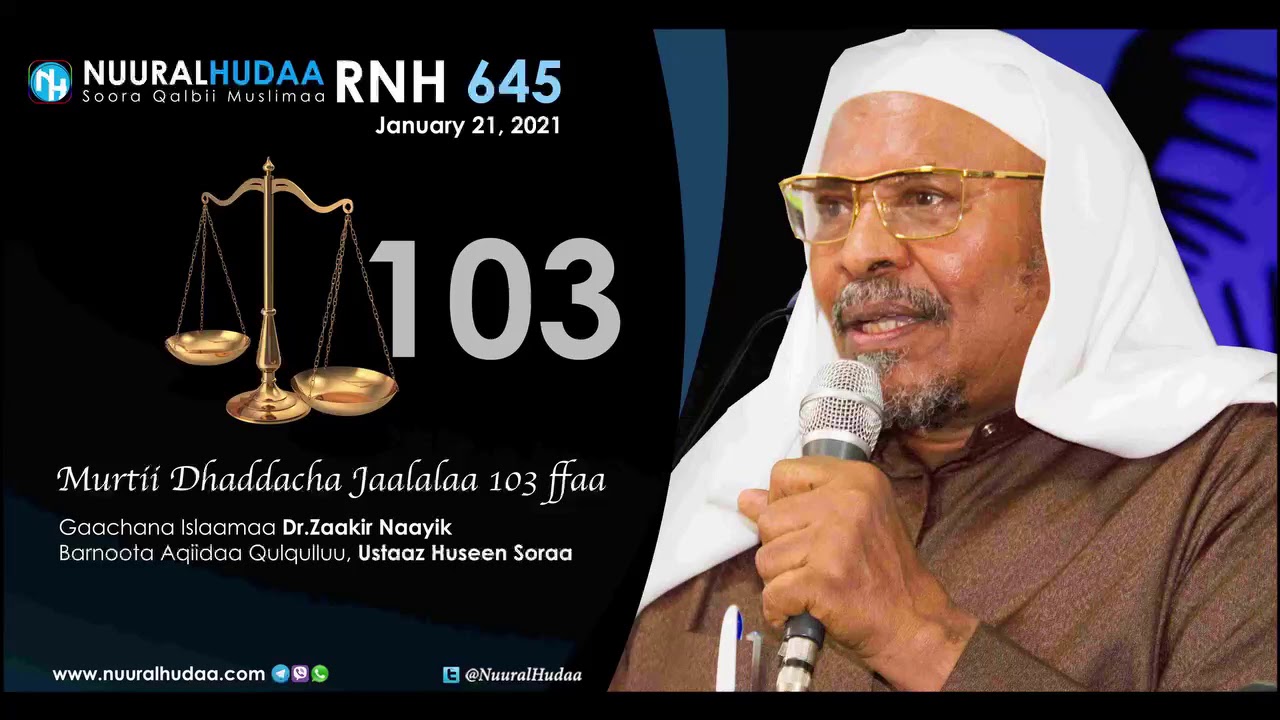 RNH 645, January 21, 2021, Gaachana Islaamaa