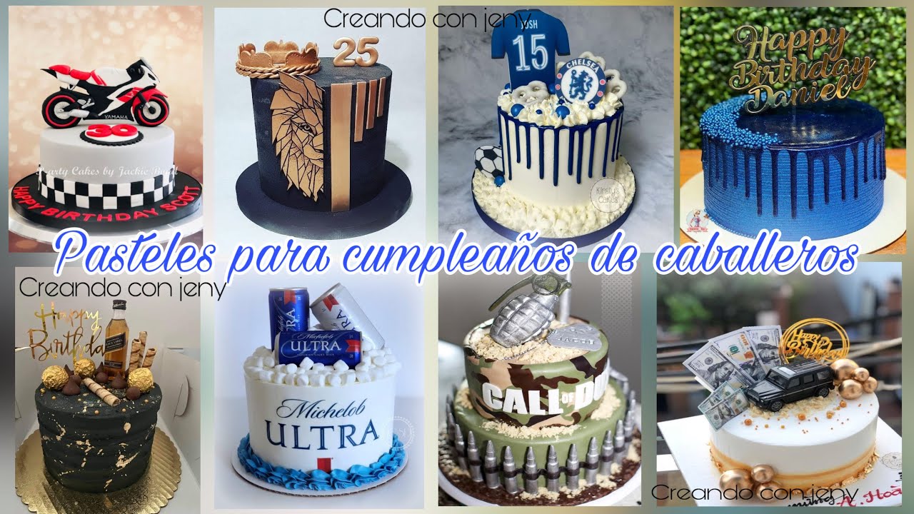 Pasteles para cumplea&ntilde;os || pasteles para fiesta de hombre 🎂