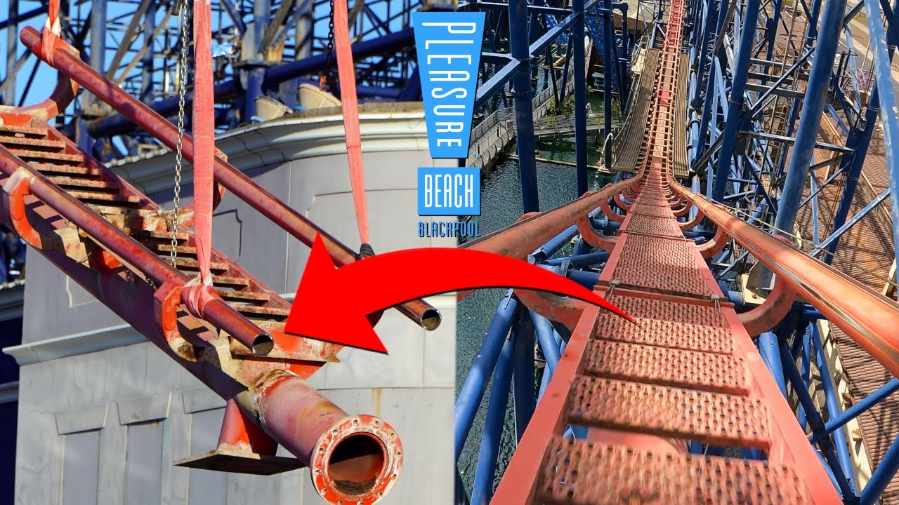 The Big One Track REMOVAL | Blackpool Pleasure Beach December 2022