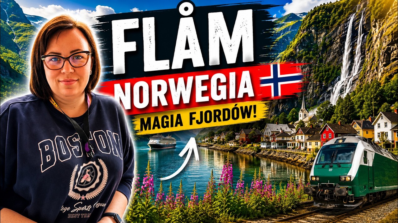 Fl&aring;m, Norwegia 🇳🇴 | Kolejka Fl&aring;msbana i magia fiord&oacute;w [4K]