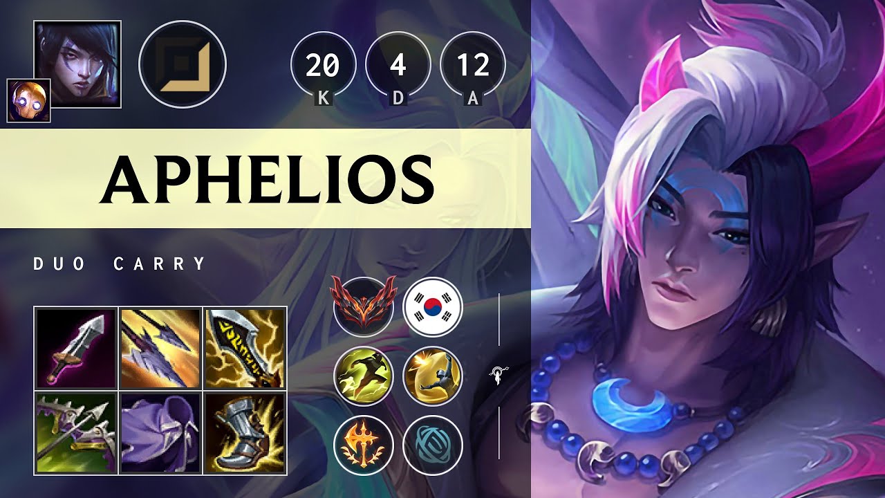 Aphelios ADC vs Draven - KR Grandmaster Patch 25.13