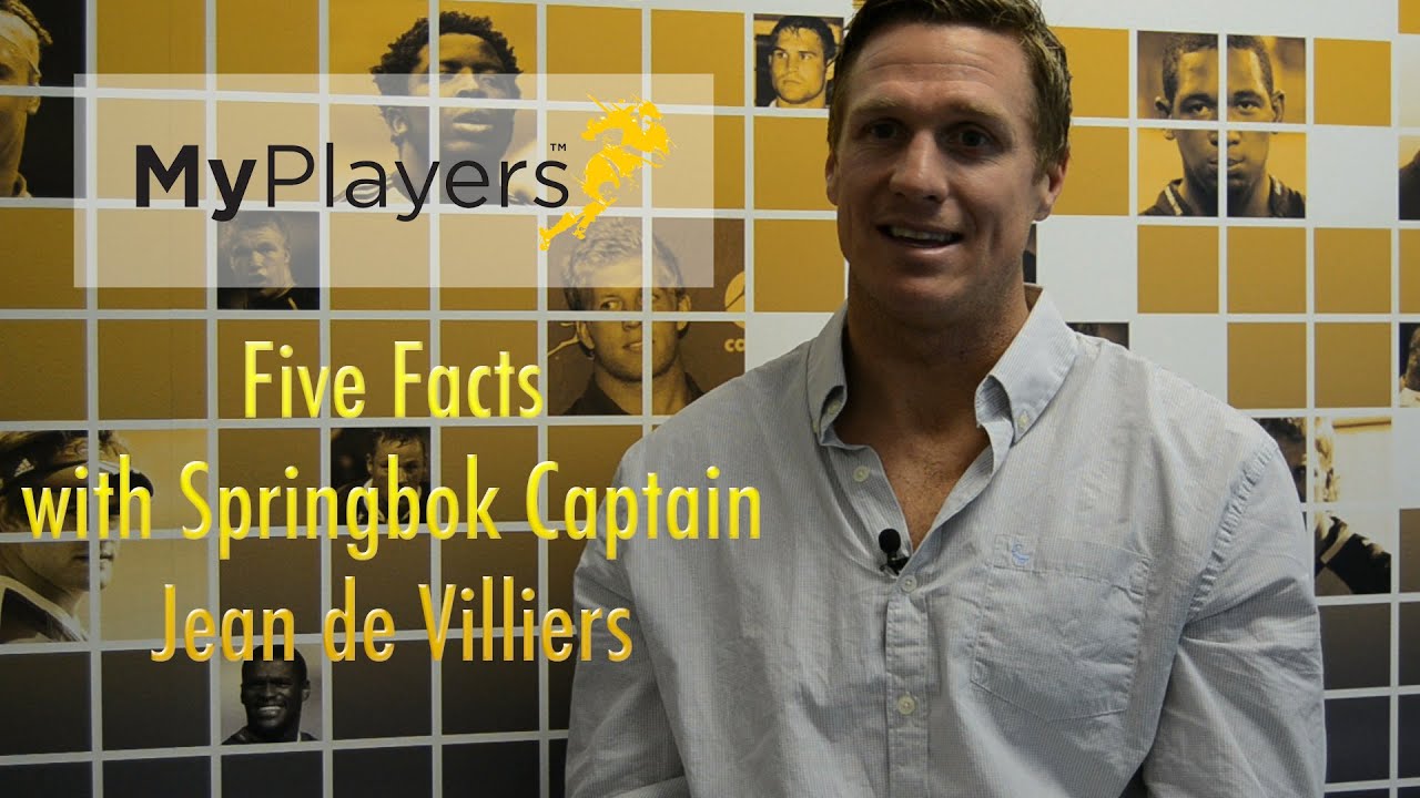 MyPlayers Five Facts: Springbok Captain Jean de Villiers