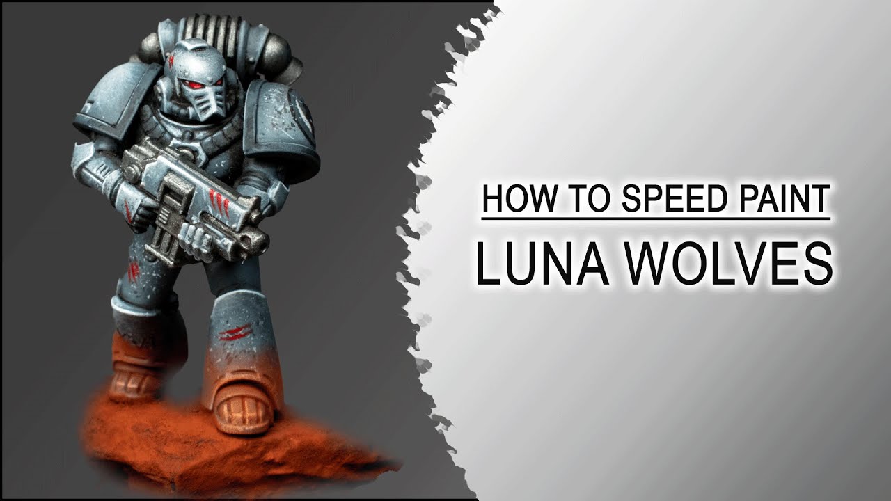 Speed Painting Luna Wolves – A ‘False Gods’ Inspired Easy and Grimdark White Armor Style