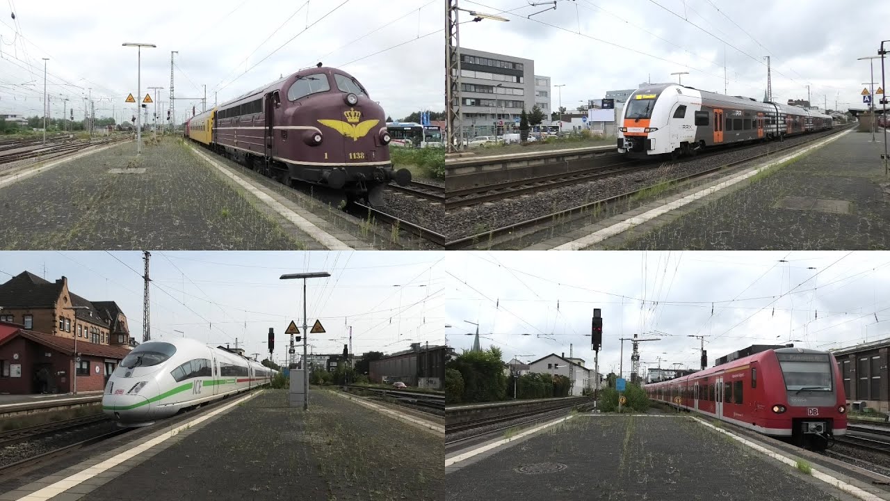 Bahnverkehr in Paderborn Hbf mit MY, ICE 3, Desiro HC, Güterzug, S-Bahn, Intercity, Br 643 und FLIRT