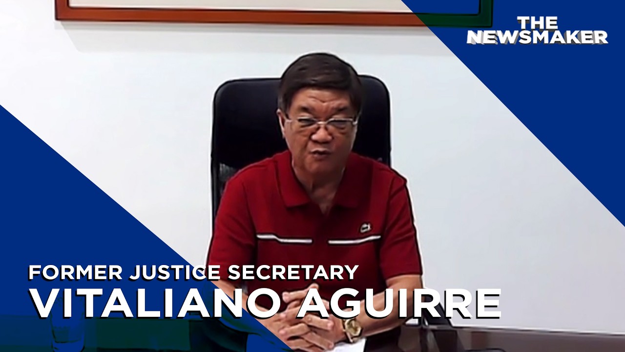 Former justice secretary Vitaliano Aguirre | The Newsmaker