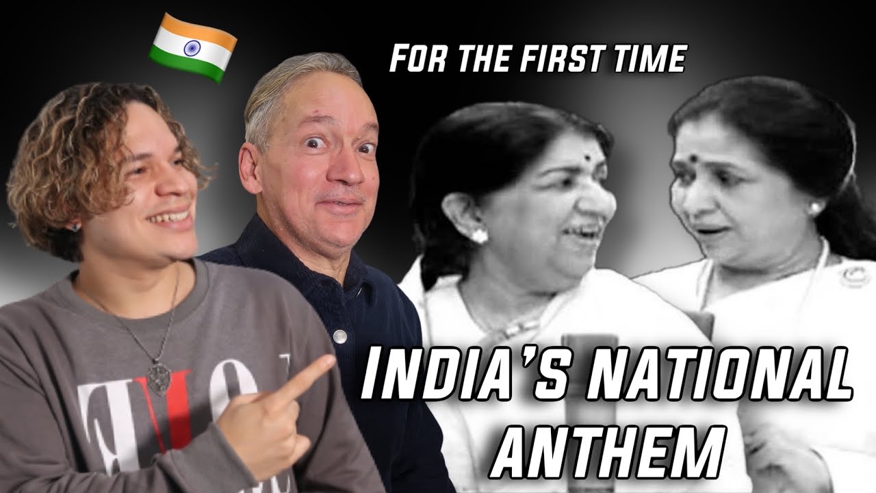 Dad reacts to Indian National Anthem for the first time by AR Rahman and top Indian artists