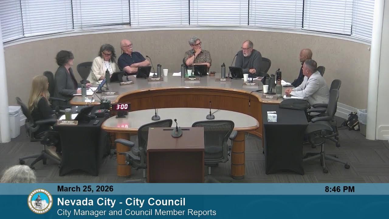 Nevada City - City Council Meeting March 25, 2025