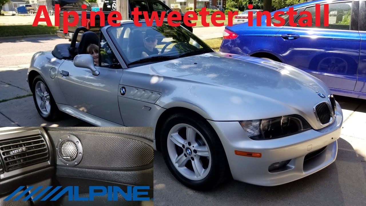 How to install new tweeters.  BMW Z3 stereo project