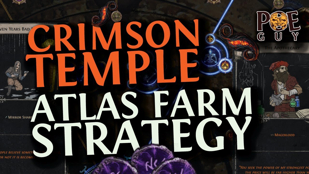 PoE 3.24 -  A LOW INVESTMENT ATLAS STRATEGY FOR EFFECTIVE CRIMSON TEMPLE MAP FARMING // T16 ARE FINE
