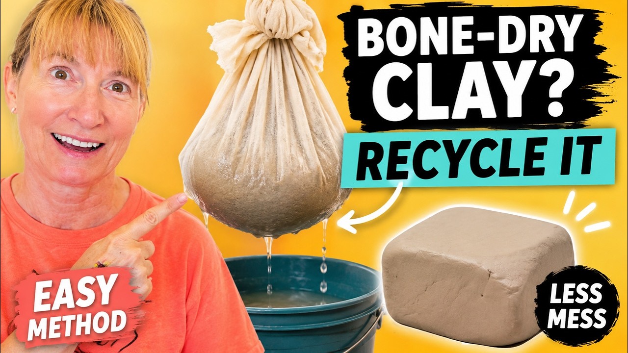 Recycle Bone Dry Clay in 6 Easy Steps - Pottery Making For Beginners