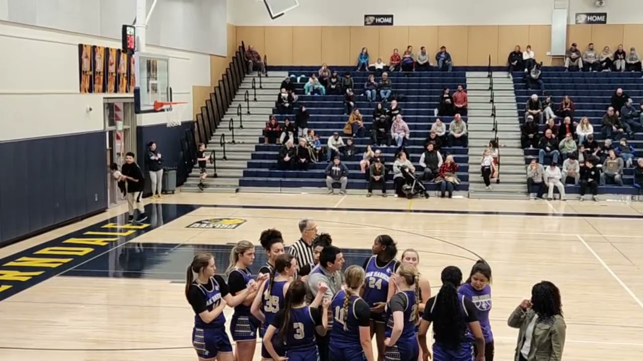 Highlight 43:59 - 48:59 from Oak Harbor High School Girl's Basketball vs Ferndale High School. Aaron