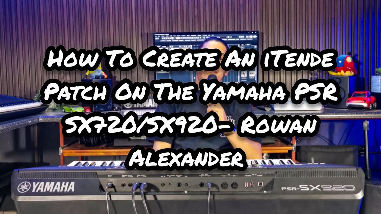 How To Create An iTende Patch/Sound On The Yamaha PSR S, SX & Genos Series- Rowan Alexander