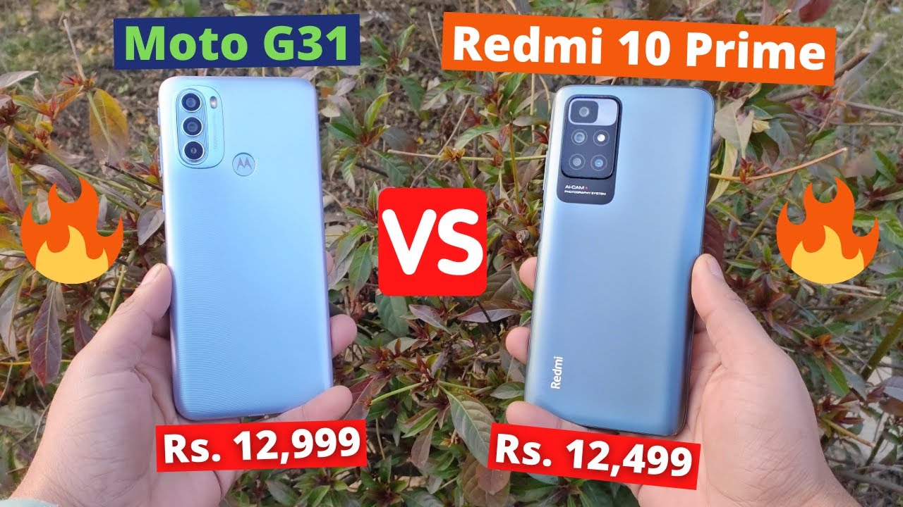 Moto G31 vs Redmi 10 Prime FULL Comparison | Camera Test | Speed Test | In Hindi