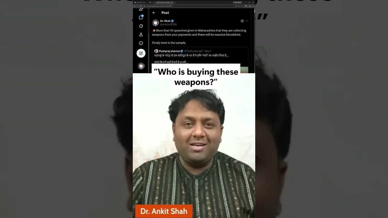 Massive Weapons Cache Seized: Who Is Really Behind It? | Dr. Ankit Shah