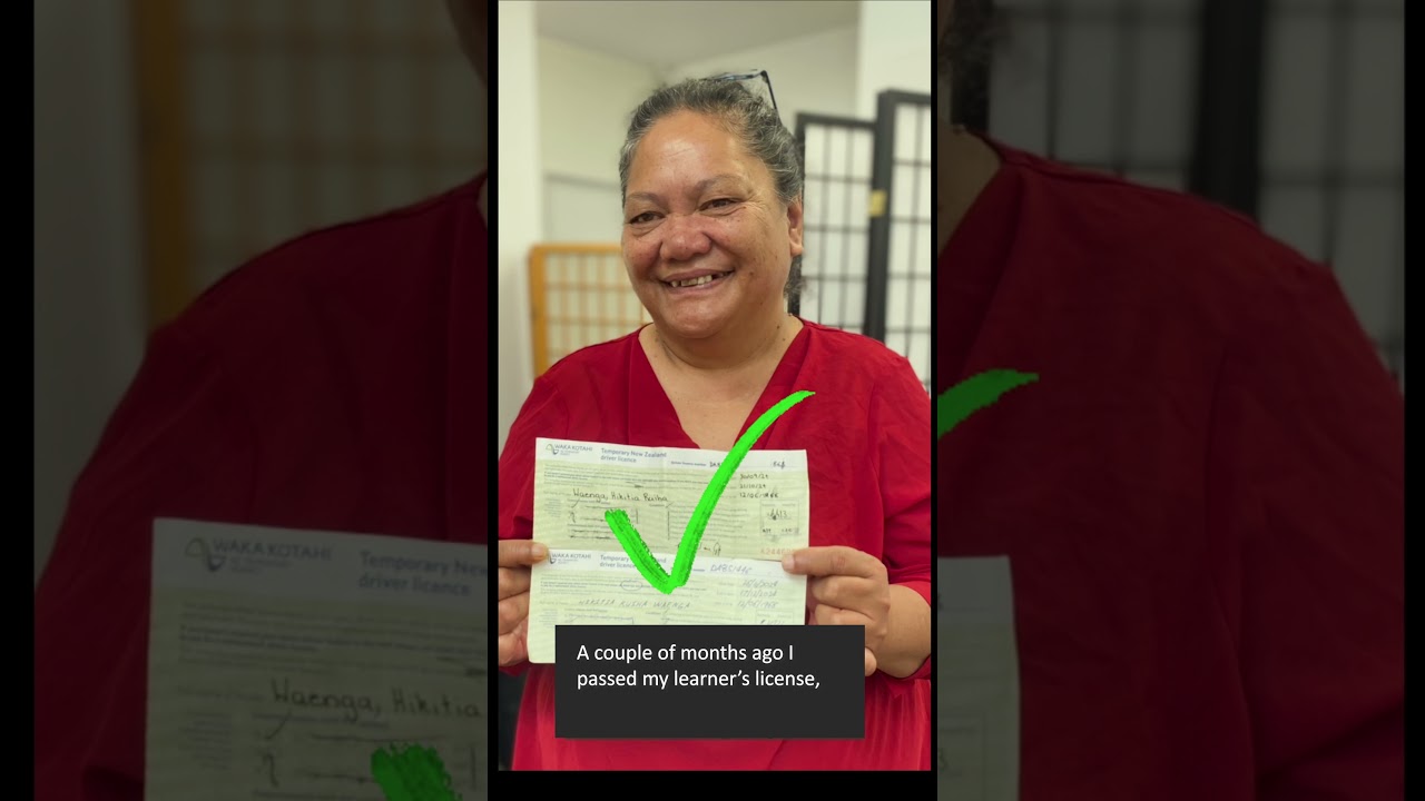 Literacy Aotearoa's Driver education: learner licence course