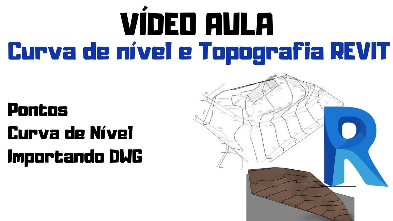 Como fazer a topografia e inserir curvas de nível de um terreno no REVIT?