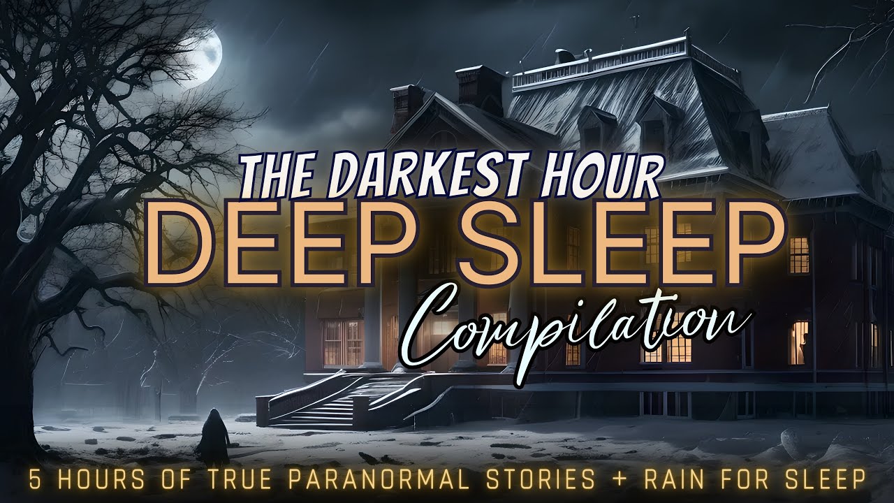 5 Hours of TRUE Scary Paranormal Stories + rain for sleep 💤 black screen, no ads, just stories