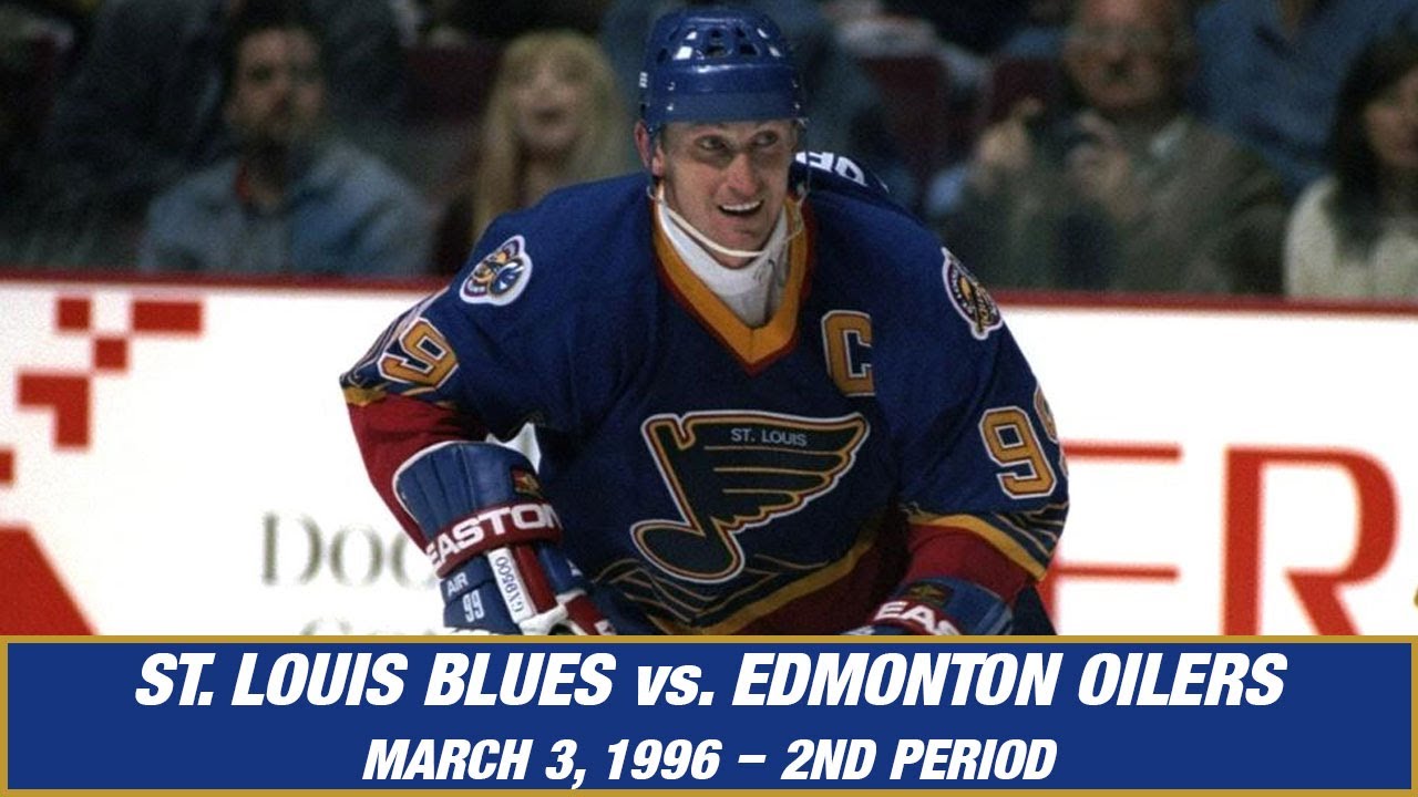2nd Period Action of Blues vs. Oilers on March 3, 1996