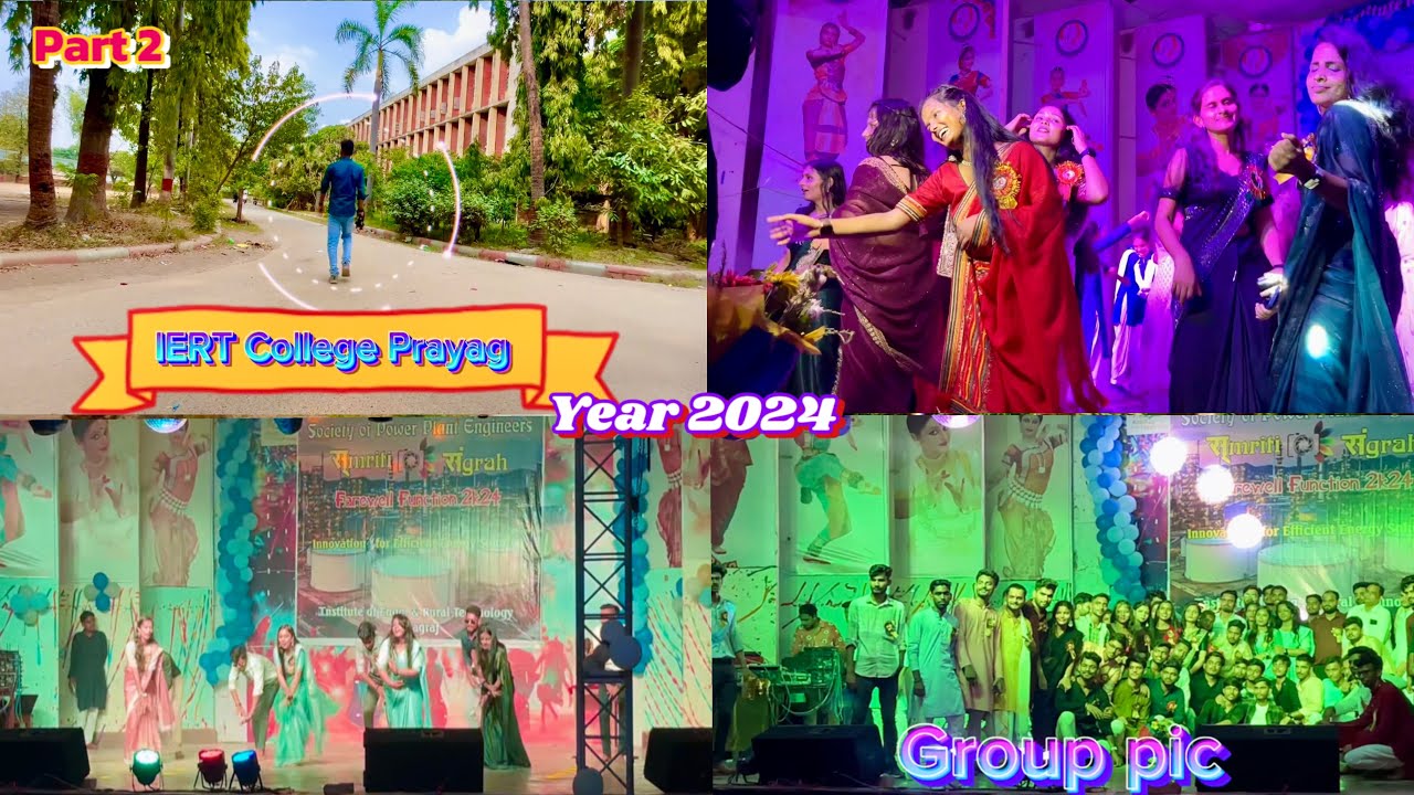 IERT Power Plant Farewell Party 🥳 2024 2nd Part (IERT College Prayag) #iert #trending #farewell ell
