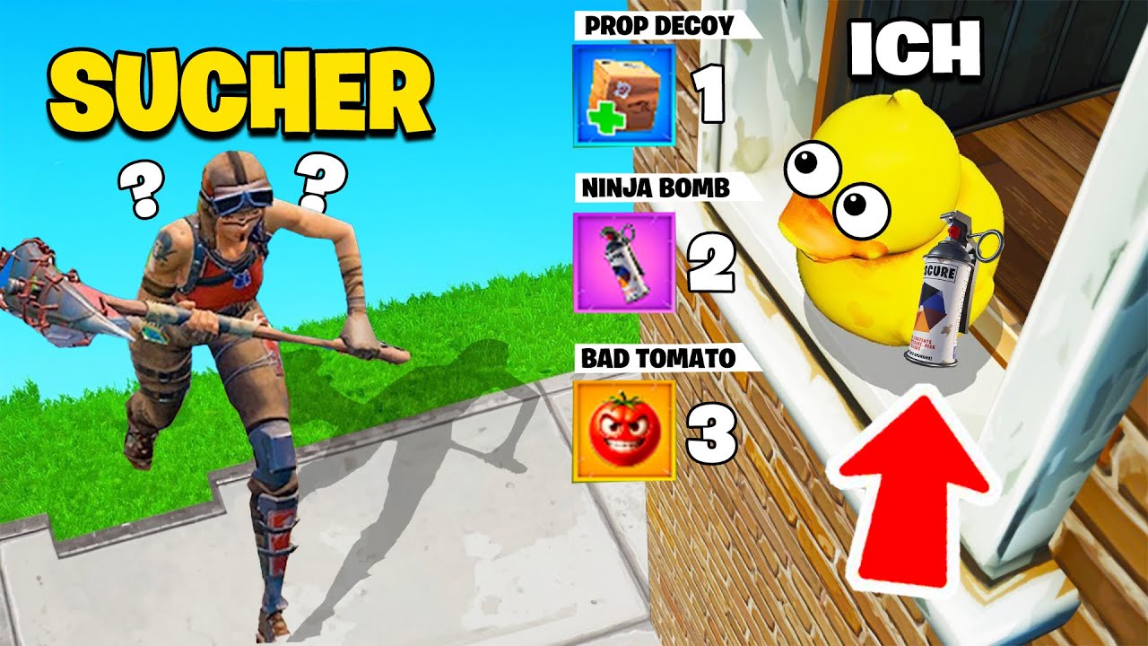PROP HUNT aber ich CHEATE mit SUPERKRÄFTEN in Fortnite!