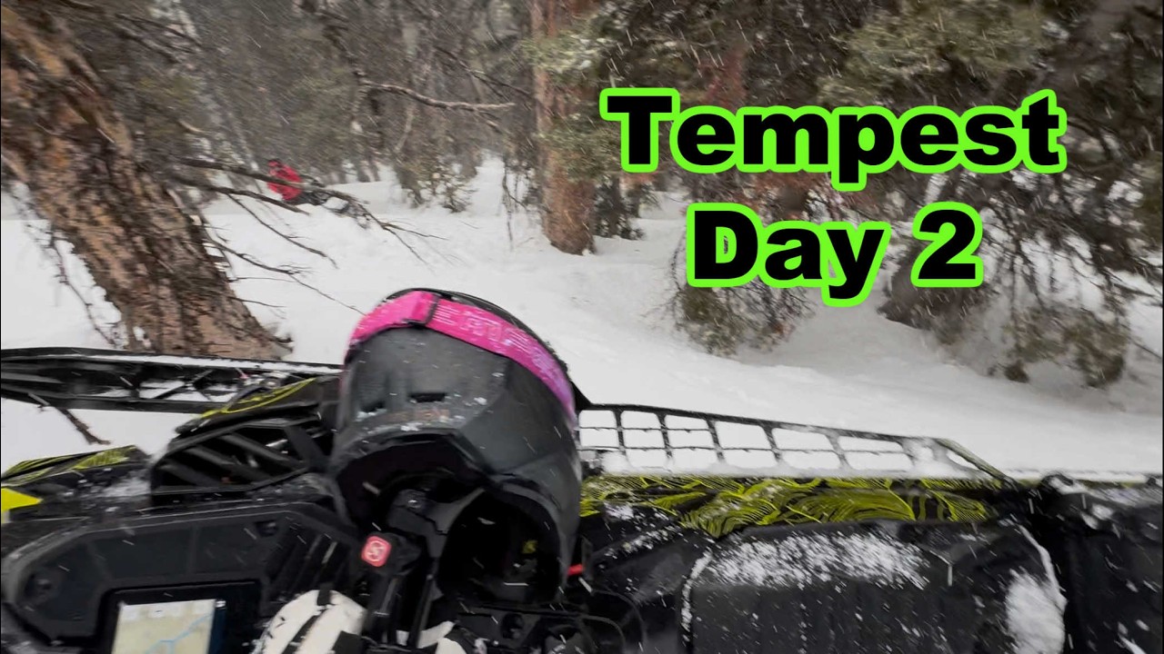 Tempest Ride Day 2 Snowmobile Adventure in Deep Snow!