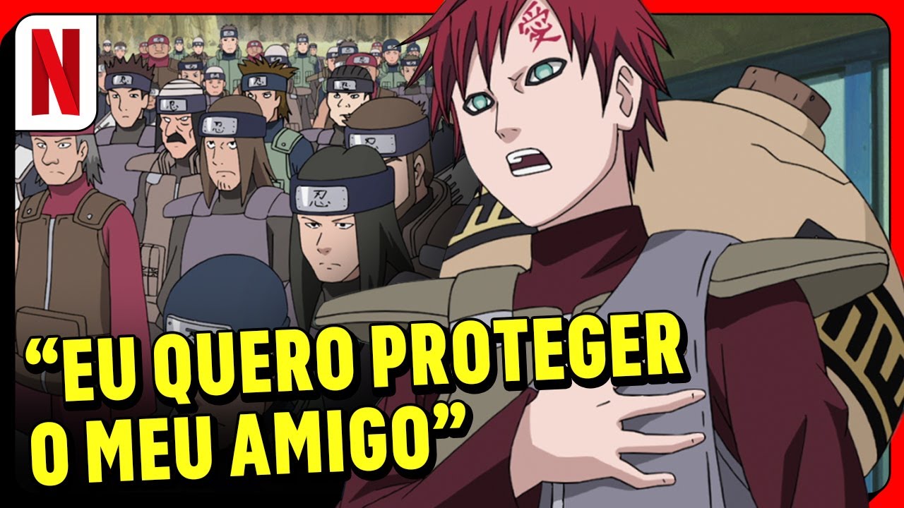 EMOCIONANTE 😭 DISCURSO DO GAARA PARA GUERRA | Dublado | Naruto Shippuden | Netflix Brasil