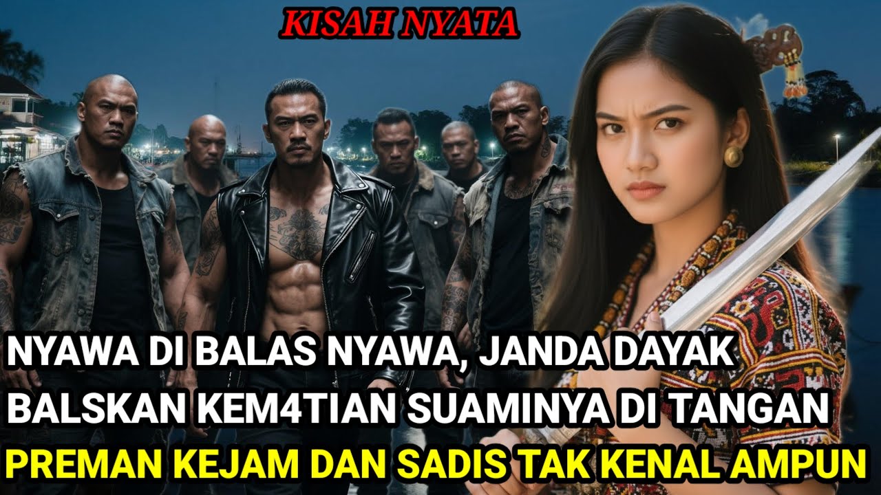 KISAH NYATA❗NYAWA DI BALAS NYAWA,-JANDA DAYAK BALASKAN KEM4TIAN SUAMINYA DI TANGAN PREMAN SADIS