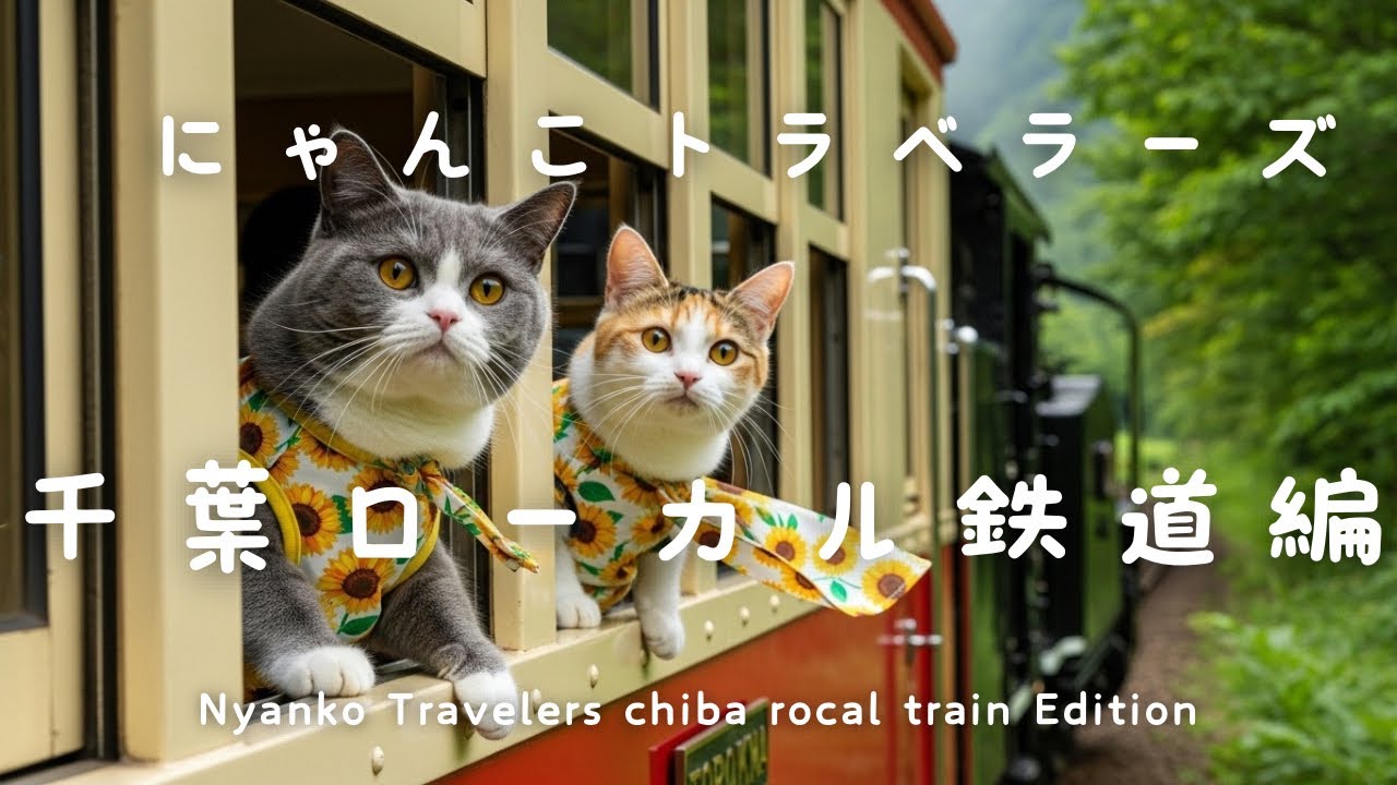 猫たちが千葉ローカル線をめぐる旅！銚子電鉄・いすみ鉄道・小湊電鉄で癒しの絶景探し🐾