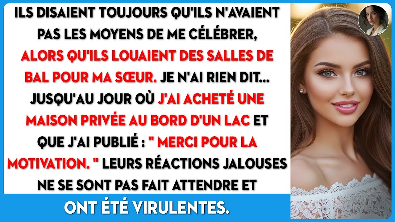 Ils ont toujours dit qu'ils n'avaient pas les moyens de me célébrer, alors qu'ils louaient...
