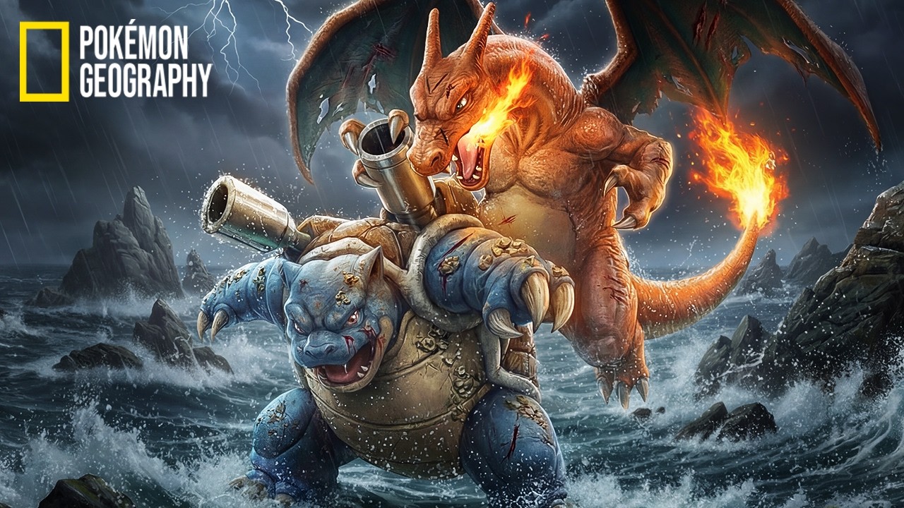 NatGeo: Fire in the Rain | Charizard vs. Blastoise - Kanto&rsquo;s Historic Battle (Pok&eacute;mon in Real Life)