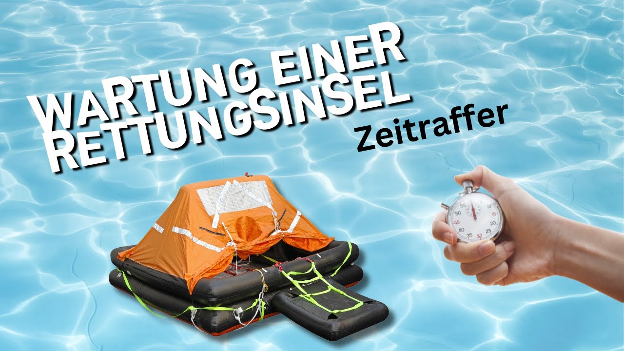 Bereit für Notfälle: Rettungsinsel Wartung im Zeitraffer!