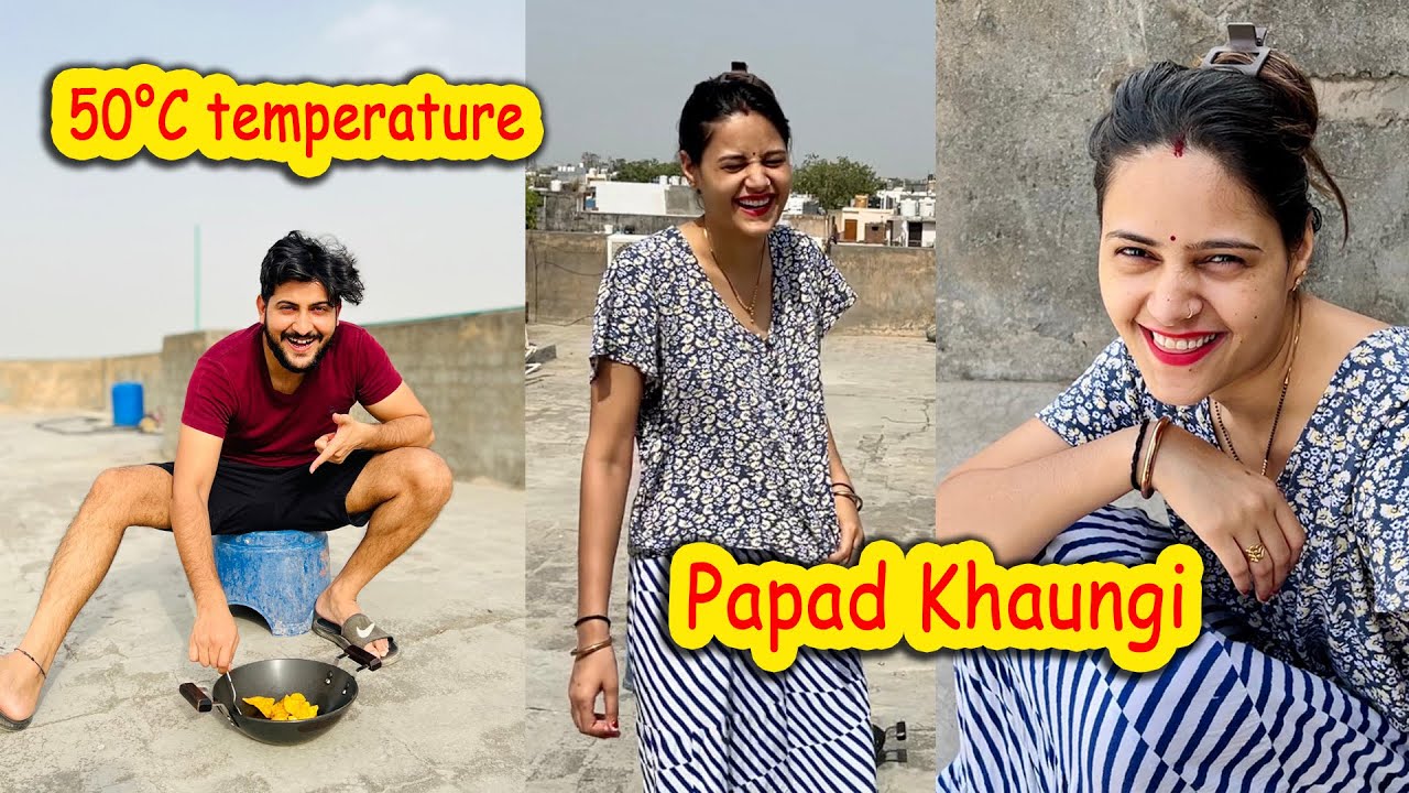 Delhi Ki Dhoop Mai Seke Papad😳 Or Bhabhi Hui Garmi Se Pagal😅 | Vinay Thakur Vlogs