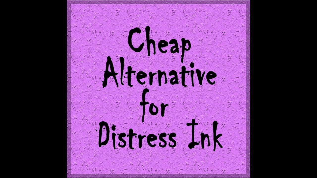 Дешевая альтернатива Distress Ink - Starving Emma